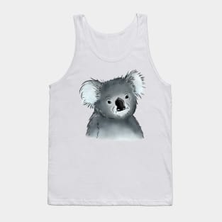 Grey realistic Koala Tank Top